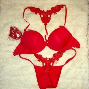 Red Lingerie Set